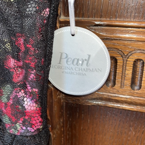 NWT Pearl Georgina Chapman Size 4 Lace Overlay Dress - Picture 2 of 5